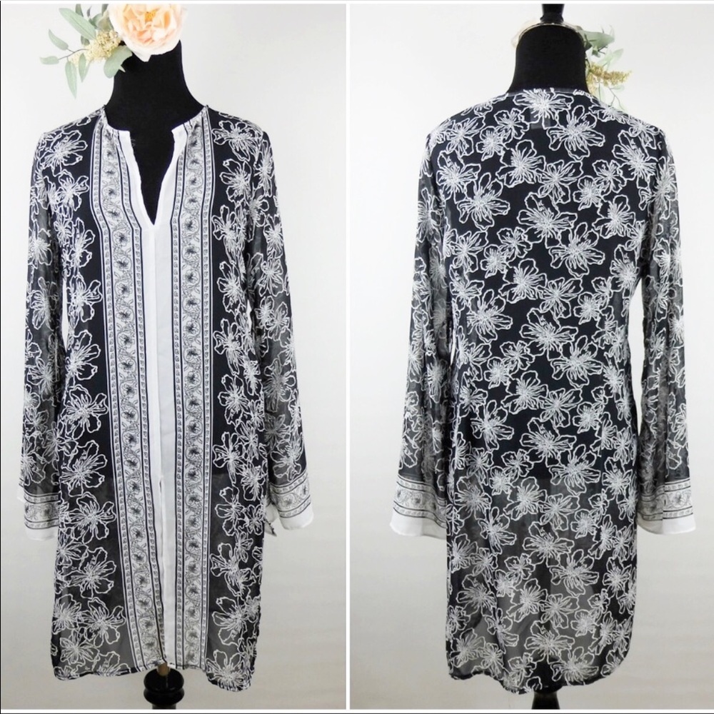 WHBM‎ Resort Spa Tunic Beach Coverup SMALL